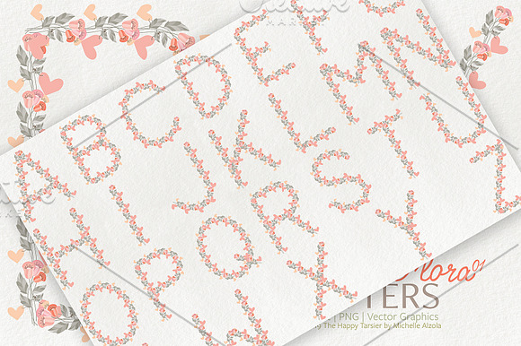 Valentine Flora 01 - Letters 01 in Illustrations - product preview 1