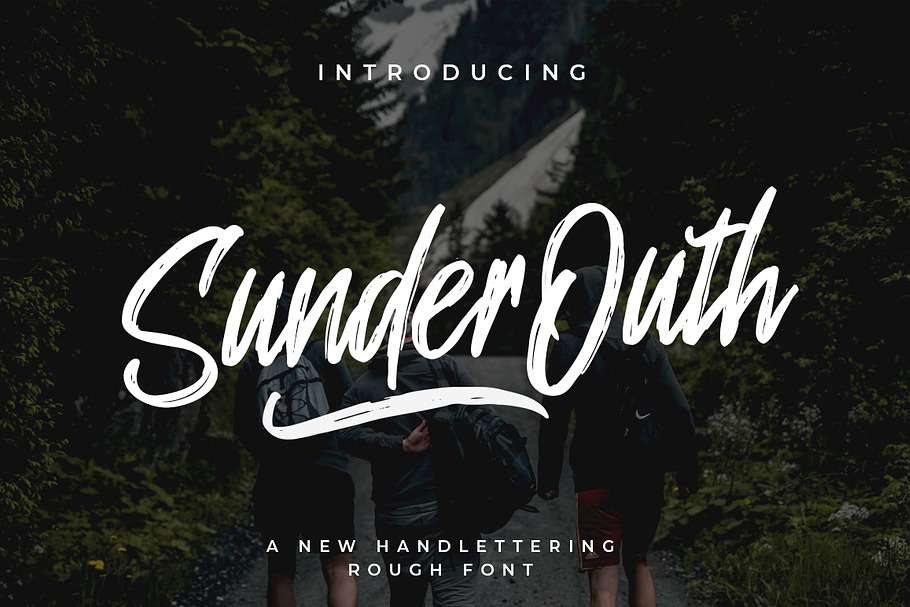 Sunder Outh Brush Font in Script Fonts - product preview 8