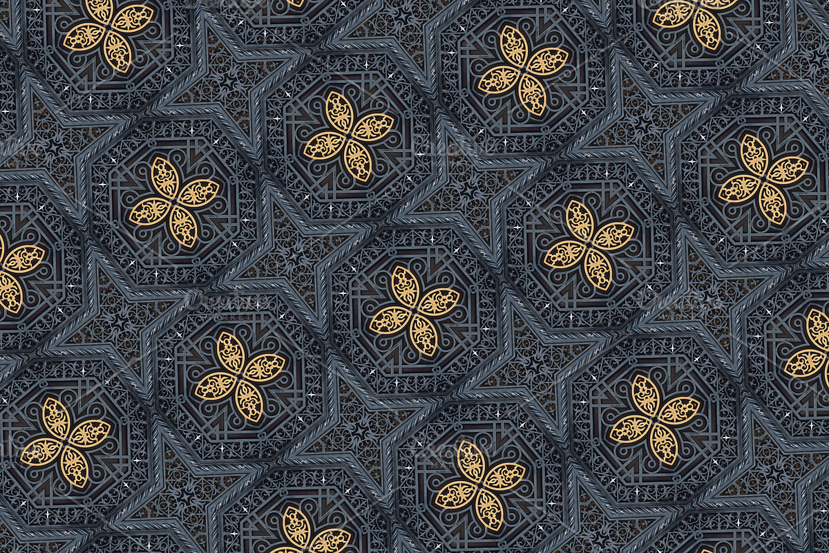 Geometric Abstract Oriental Pattern  in Illustrations - product preview 8