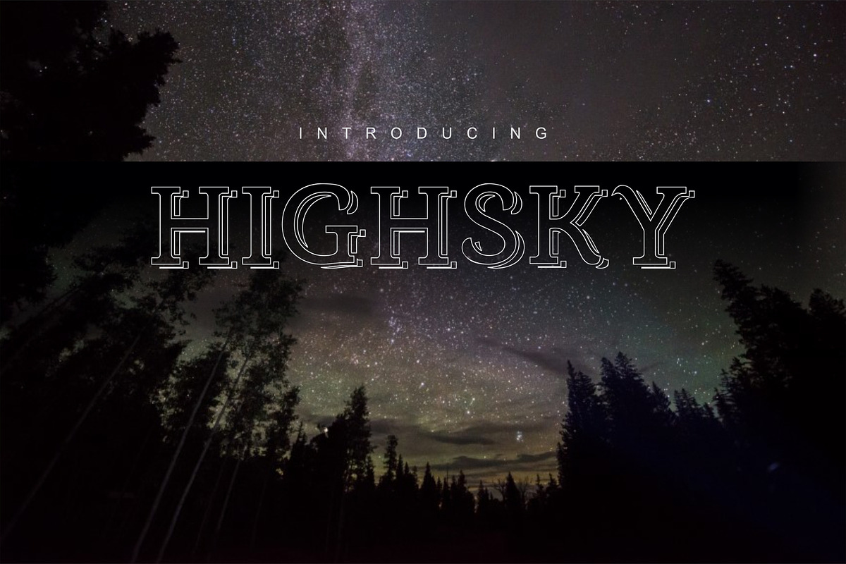 High sky font in Serif Fonts - product preview 8