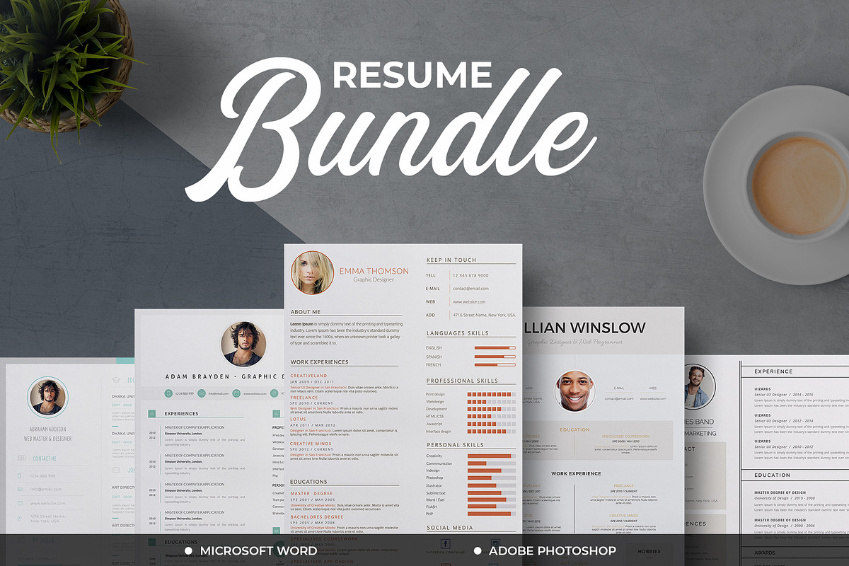 Bundle Resume  in Resume Templates - product preview 8