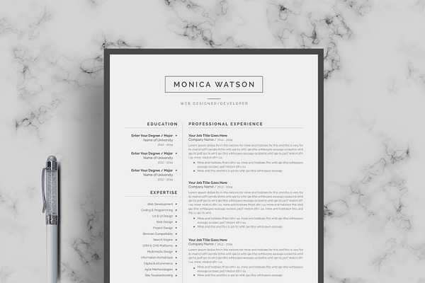 Resume Template | CV + Cover Letter