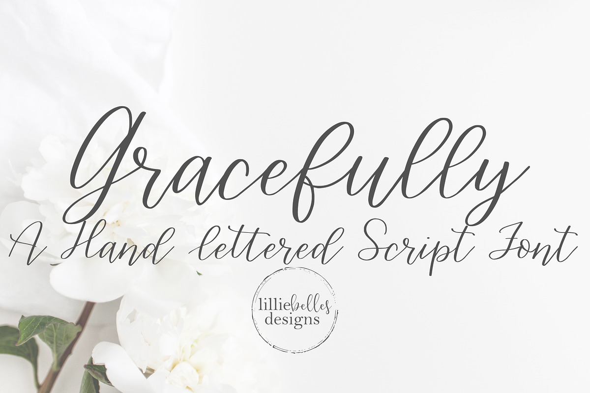 Gracefully-a Handwritten Script Font in Scrapbooking Fonts - product preview 8