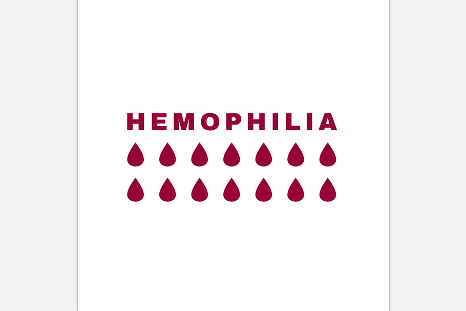 Hemophlia vector icon in Icons - product preview 8