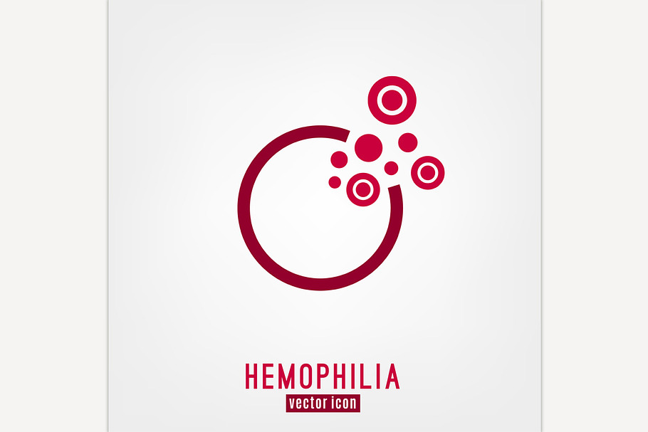 Hemophlia unique logo design in Icons - product preview 8