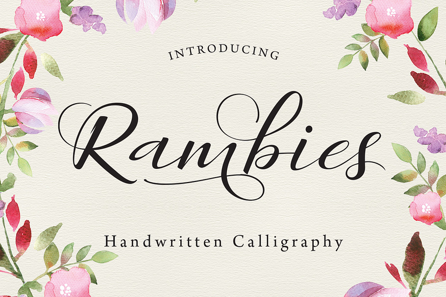 Rambies - Handwritten Calligraphy in Calligraphy Fonts - product preview 8