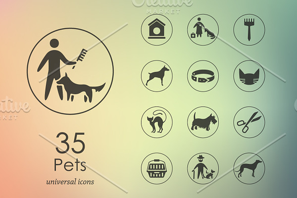 35 pets icons