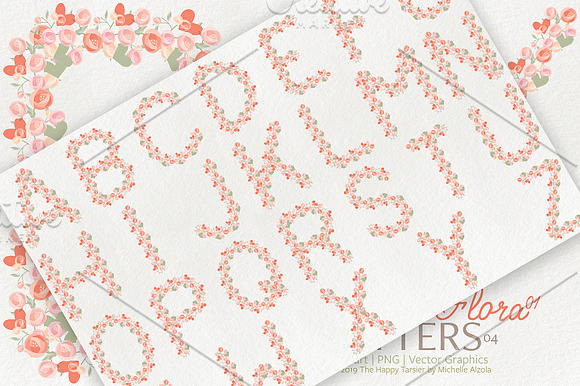 Valentine Flora 01 - Letters 04 in Illustrations - product preview 1