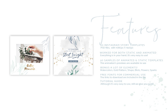 ANIMATED Instagram Watercolor Post in Instagram Templates - product preview 8