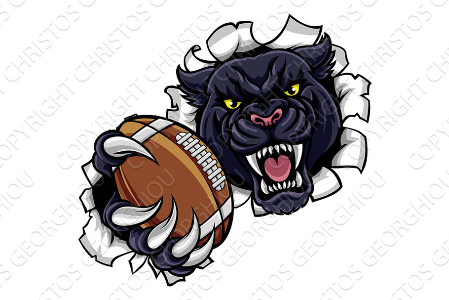 Black Panther American Football in Illustrations - product preview 8