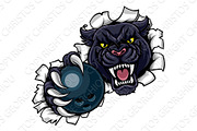 Black Panther Bowling Mascot
