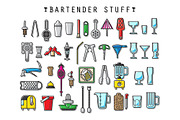 Bartender Stuff. EPS - JPEG - PNG
