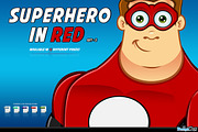 Superhero In Red Character - Set 2