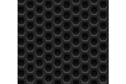 Black honeycomb seamless pattern
