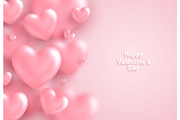 Pink Valentine hearts