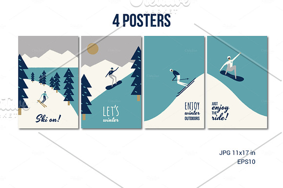 SKI RESORT WINTER SPORT SET in Objects - product preview 2