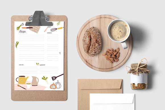Recipe cards set in Card Templates - product preview 7