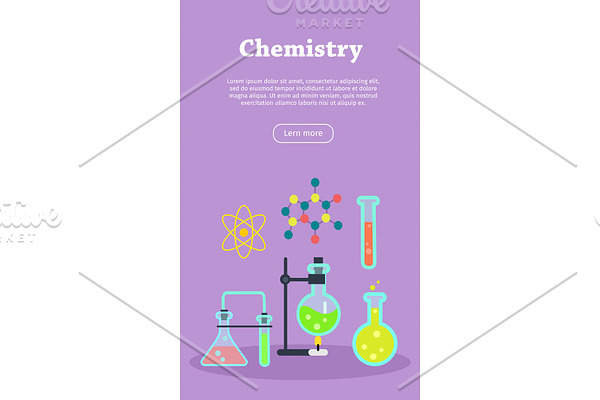 Chemistry Web Banner. Website