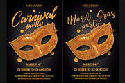 Masquerade Mardi Gras Flyer