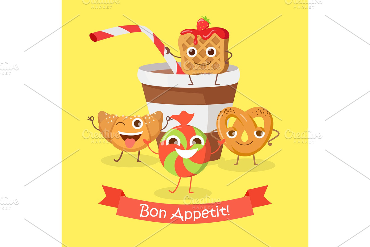 Bon Appetit. Funny Cartoon in Illustrations - product preview 8