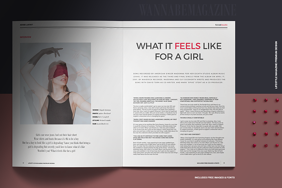 WANNABE magazine in Magazine Templates - product preview 17