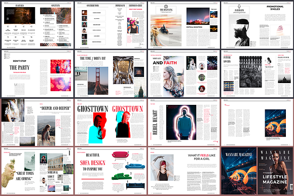 WANNABE magazine in Magazine Templates - product preview 18