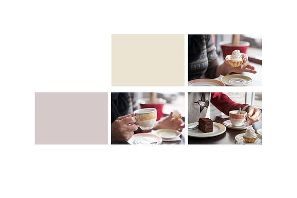Tea & Cakes - Stock Photos in Social Media Templates - product preview 1