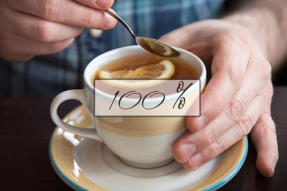 Tea & Cakes - Stock Photos in Social Media Templates - product preview 2