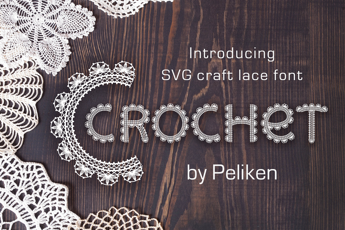 Crochet - svg craft lace font in Display Fonts - product preview 8