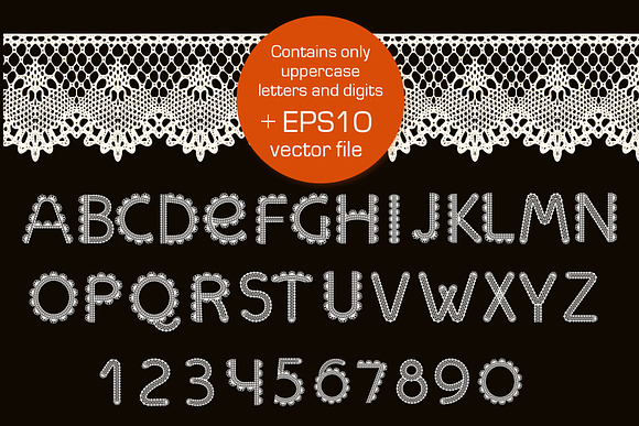 Crochet - svg craft lace font in Display Fonts - product preview 2