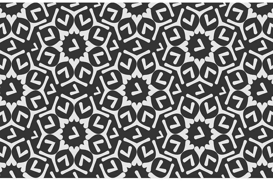Black and white seamless pattern in Patterns - product preview 8