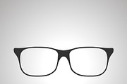 Rim glasses icon