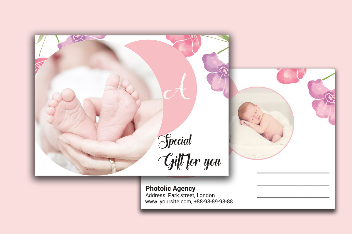 Photography Gift Card in Postcard Templates - product preview 8