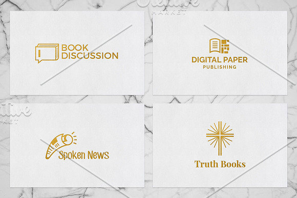 Books & Magazine Logos Pack in Logo Templates - product preview 4