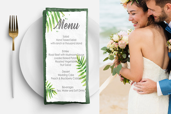 Tropical Wedding Suite in Wedding Templates - product preview 2