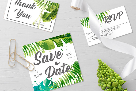 Tropical Wedding Suite in Wedding Templates - product preview 3