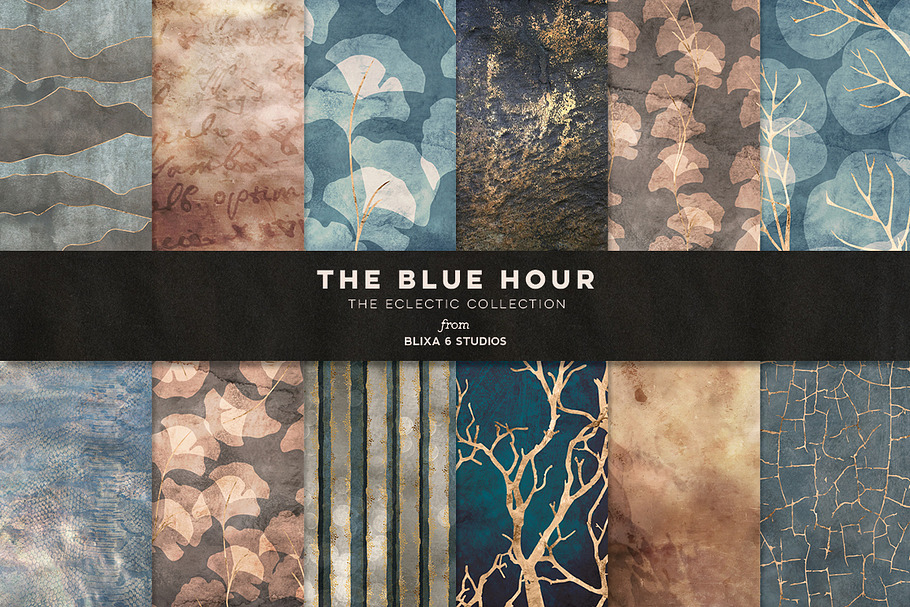 The Blue Hour Golden Graphics in Patterns - product preview 8