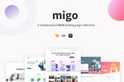 Migo app landing page pack-1