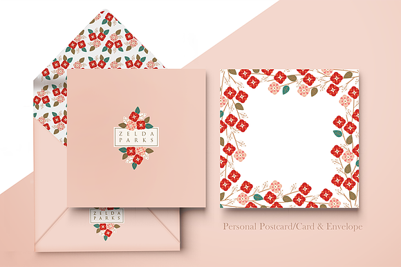Sakai Floral Identity in Logo Templates - product preview 5