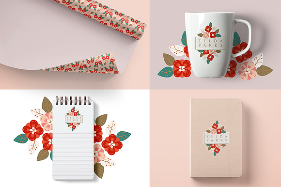 Sakai Floral Identity in Logo Templates - product preview 7