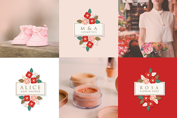 Sakai Floral Identity in Logo Templates - product preview 8