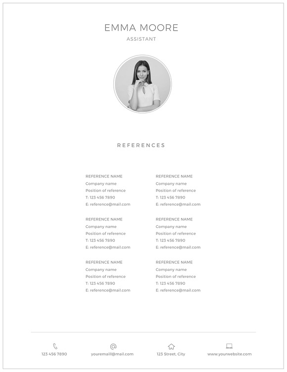 Resume Template / CV in Resume Templates - product preview 6