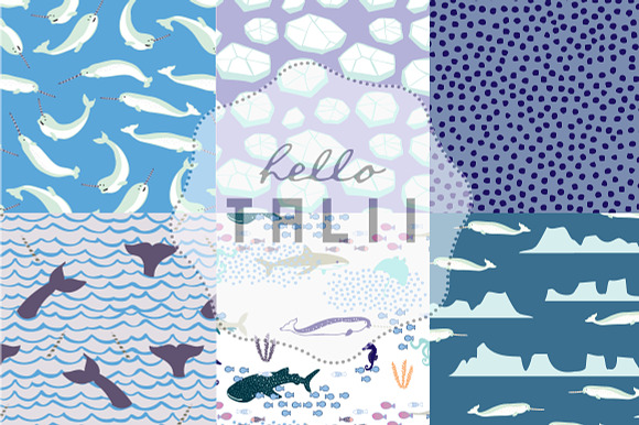Narwhal Digital Paper in Patterns - product preview 1