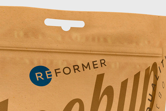 Kraft Paper Stand-Up Pouch Mockup  in Product Mockups - product preview 1