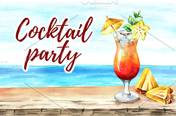 Cocktail party in Illustrations - product preview 3