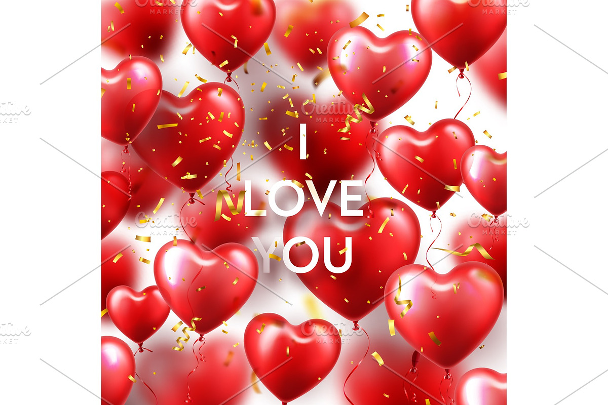 Valentines Day Background With Red in Objects - product preview 8