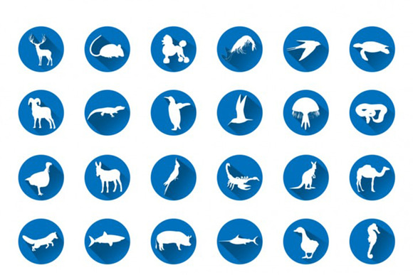 56 Animal Silhouettes Icon Set in Cat Icons - product preview 2