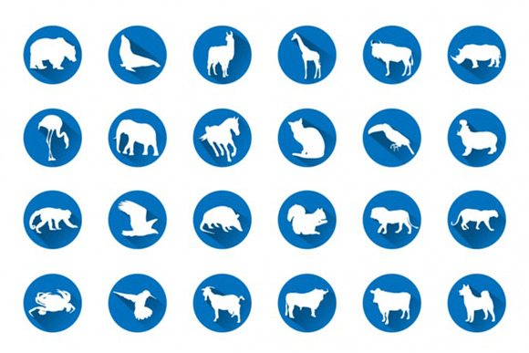 56 Animal Silhouettes Icon Set in Cat Icons - product preview 3