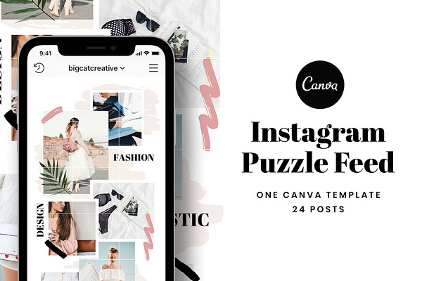 Instagram Puzzle Feed Template