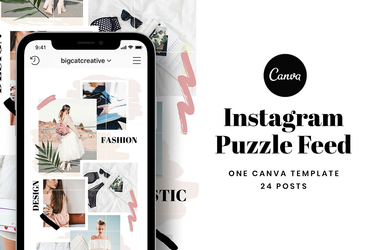 Instagram Puzzle Feed Template in Instagram Templates - product preview 8